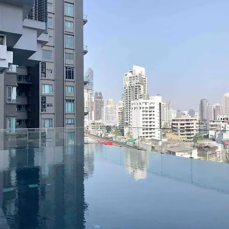 1Br Luxury Condo 50M To Thonglor Bts Station Bangkok Exterior photo